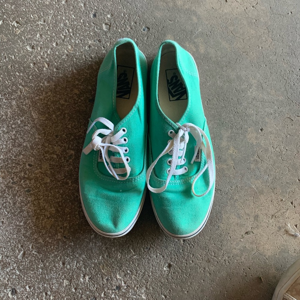 Mint Green Authentic Vans